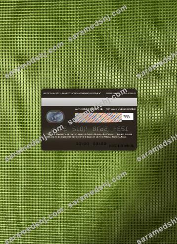 Burkina Faso United bank for Africa mastercard photolook back
